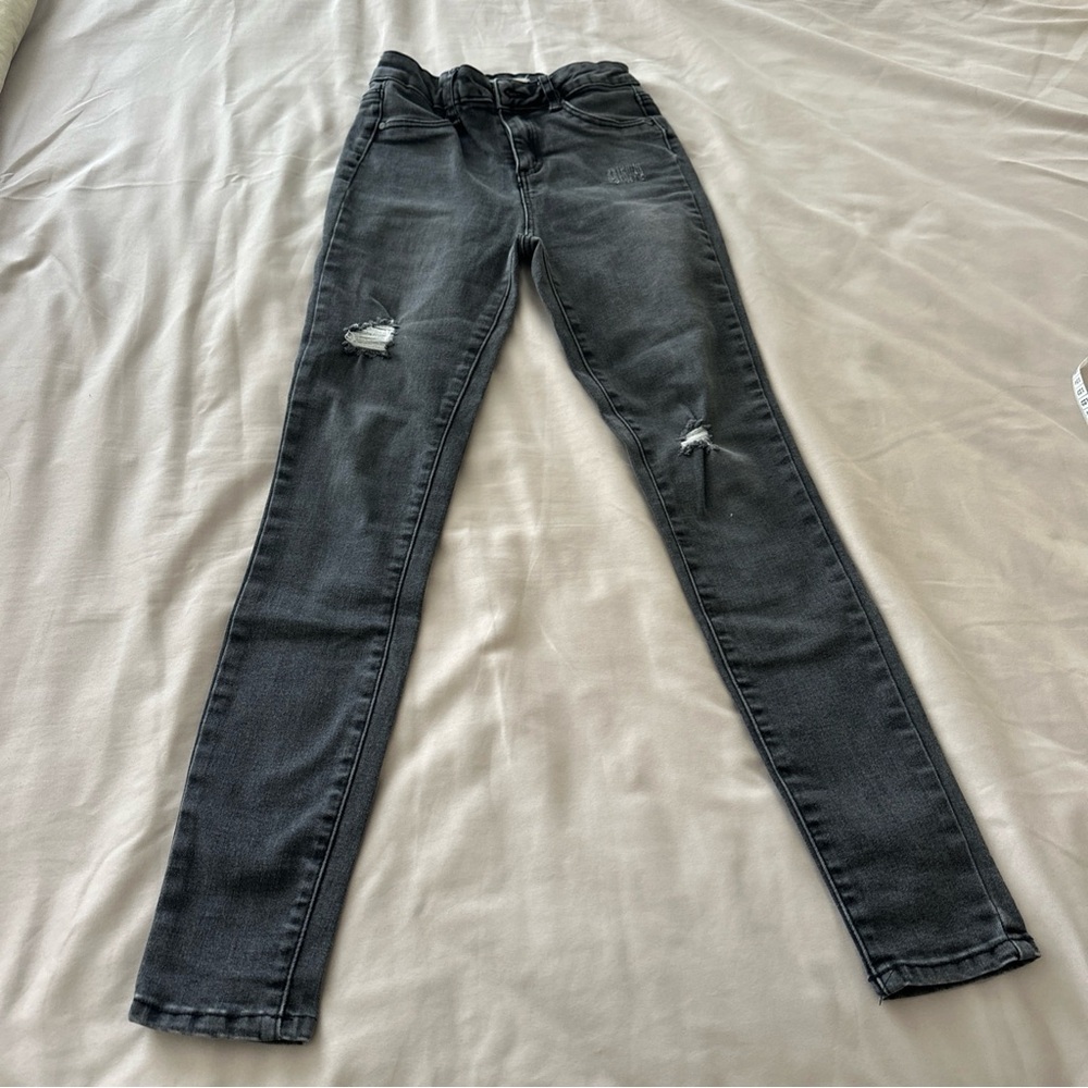 RSQ Girls Charcoal Skinny Jeans Size 10